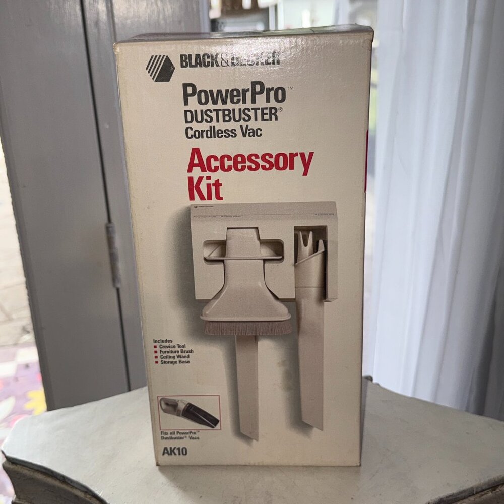 Vintage Black & Decker Dustbuster Power Pro AK10 Accessory Kit Rack New Unopened
